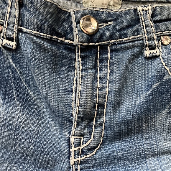 L.A. Idol USA Cropped Denim Jeans Size 13 - Picture 3 of 12